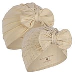 Lot de 2 Bonnets Bambi Fete de Fleur & Seedpearl - 3/6 Mois