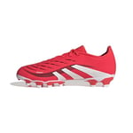 adidas Predator League Junior Football Boots Multi Ground Basket, Lucid Red/FTWR White/Core Black, 23 EU