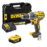 DEWALT DCD796P1 18V XR BRUSHLESS COMBI DRILL WITH 1X 5.0AH BATTERY CHARGER CASE