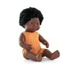 Miniland African doll, 38cm, handmade, scented. Inclusive dolls. Diversity. Colourful Edition.