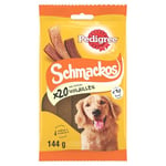 Pedigree Schmackos – Récompenses mix saveurs volailles pour chien – Friandises aux mix saveurs volailles – 9 sachets de 144g