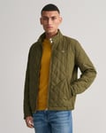 Gant Mens Quilted Windcheater Jacket - Green - Size Medium