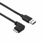 StarTech.com 2m 6 ft Slim Micro USB 3.0 Cable M/M - Left-Angle Micro-USB - USB 3