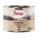 Purizon Original 12 x 200 g - kornfri - Sterilised: Kyllingfilet med kalkun