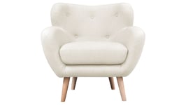 Fauteuil en tissu OSLO coloris beige