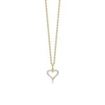 Mads Z Tender Heart Halskæde 14 kt. Guld 0,12 ct. 1531312 - Dame - Gold