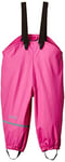 CareTec Girls Overall - Pu W. Fleece Rain Trousers, Real Pink (546), 12-18 Months UK