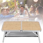 Aluminum Alloy Outdoor Camping Folding Table BBQ Picnic Metal Foot Pipe Foldable