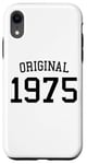 Coque pour iPhone XR Original 1975, 50 ans pour homme et femme, 50e anniversaire