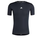 adidas Men's Techfit Compression Training T-Shirt, Black, L Tall