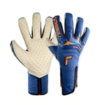 Reusch Keeperhanske Attrakt SpeedBump Strapless AdaptiveFlex - Blå/Oransje, størrelse 9½