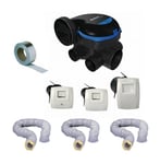 Aldes - Kit complet gaines et vmc easyhome hygro classic