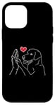 Coque pour iPhone 12 mini Best Lab Mom Ever Heart Love Labrador Retriever Mom Gift