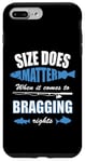 iPhone 7 Plus/8 Plus Funny Fishing Lovers Quote, Size Matters Bragging Rights Case