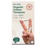 DAME Organic Cotton Tampons (Regular) - 16 Pack