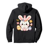 Cute Easter bunny wishes you a Happy Easter Pullover Hoodie