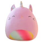 35 cm Squishmallows Plyschdocka Överraskningsdocka Husdjur Mjuk Sängkudde för Barn Unicorn - I lager Purple Cat