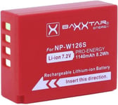 Pro NP-W126s NP-W126 Batterie (véritable 1140mAh) Compatible avec Fujifilm X100F X100V X100VI X-A5 X-A7 X-E4 X-M5 X-Pro2 X-S10 X-T3 X-T10 X-T20 X-T30 X-T50 X-T100 X-T200 etc.