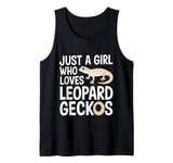 Mens Leopard Gecko Just a Girl Who Loves Leopard Geckos Cute Girl Tank Top