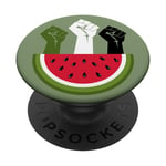 Palestine Watermelon Palestinian Flag Palestine Resistance PopSockets Swappable PopGrip