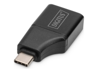 DIGITUS - Adapter för video / ljud - 24 pin USB-C hane till HDMI hona - svart - 4K30 Hz (3840 x 2160) stöd