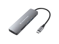 Conceptronic Donn11g, Usb 3.2 Gen 1 (3.1 Gen 1) Type-C, Grå, Microsd (Transflash), Sd, Sdhc, Sdxc, Hdmi, Usb 2.0, Usb 3.2 Gen 1 (3.1 Gen 1) Type-A, Usb 3.2 Gen 1 (3.1 Gen 1) Type-C, China, Windows 10, Windows 10 Education, Windows 10 Education X64,