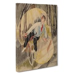 The Bicycle Rider By Charles Demuth Canvas Print for Living Room Bedroom Home Office Décor, Wall Art Picture Ready to Hang, 30 x 20 Inch (76 x 50 cm)