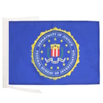 Drapeau FBI des Etats-Unis 45x30cm - PAVILLON Federal Bureau of Investigation des USA 30 x 45 cm haute qualité - AZ FLAG