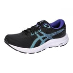 ASICS Women's Gel-Contend 8 Sneaker, Black/Aquarium, 9.5 UK