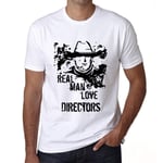 Homme Tee-Shirt Les Vrais Hommes Aiment Les Réalisateurs - Real Men Love Directors - T-Shirt Graphique Éco-Responsable Vintage Cadeau Nouveauté