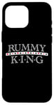 Coque pour iPhone 16 Pro Max Lecteur de cartes Rummy King Gin Rummy Graphic