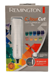 Remington ColourCut Hair Clipper Kit Corder Hair Trimmer Taper Lever - White