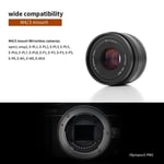 7artisans 50mm F1.8 PortraitMF Prime Lens For EOS-M/E/X/Micro4/3 FUJI FX Cameras