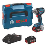 Bosch Professional 18V System boulonneuse sans-fil GDS 18V-330 HC (couple de serrage 330 Nm, couple de décollement 560 Nm, avec 2 batteries 5,0 Ah, chargeur GAL 18V-40, dans L-BOXX)