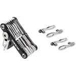 Topeak PT30 Mini Tool, Black & Shimano Spares SM-CN910 Quick Link, for 12-Speed Chains - Pack of 2