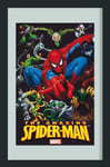 Empire 537645 Miroir imprimé Spiderman avec Cadre en Plastique faà§on Bois 20 x 30 cm