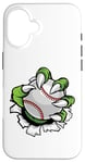 iPhone 16 Monster or animal claw holding Baseball Ball Case