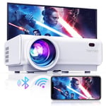 Vidéoprojecteur WiFi Bluetooth, TOPTRO 10000 Lumens Mini Projecteur Full HD Supporte1080P Rétroprojecteur Home Cinéma avec Fonction de ZoomX/Y, Compatible avec iOS/PS5/Android/TV Stick/HDMI AV USB