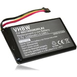 vhbw 1x Batterie compatible avec TomTom Go 9000, 6000, 5000, 5100 GPS, appareil de navigation (1100mAh, 3,7V, Li-ion)