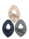 Bandana Bibs 3-Pack Patterned Fixoni