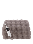 Dreamland Hygge Days Luxury Faux Fur Electric Throw, Grey