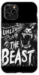 Coque pour iPhone 11 Pro Déclaration cool Unleash the Beast pour garçons et filles