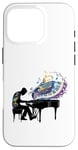 Coque pour iPhone 16 Pro Piano Piano Jouant Piano Joueur Art