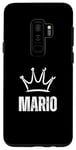 Coque pour Galaxy S9+ Couronne King Mario – Prénom personnalisé anniversaire #1 gagnant