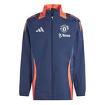 Manchester United Jacka All Weather Tiro 24 - Navy/Röd - adidas, storlek X-Large