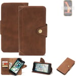 Wallet Case for Ulefone Armor X6 Pro Protective Cover Cell Phone bag Brown