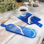 AIUII Resin Silicone Mould Beach Turtle Whale Tray Resin Mould Round Rectangle Serving Tray Coaster Mould