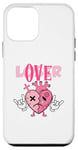 Coque pour iPhone 12 mini Pink Drip Heart Loser Lover