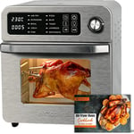 15L Large Air Fryer Oven Rotisserie 10-in-1 Digital, Recipes, Full Accessory Set