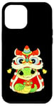 Coque pour iPhone 12 Pro Max Happy Lunar Chinese New Year 2025 Cute Baby Snake Dragon